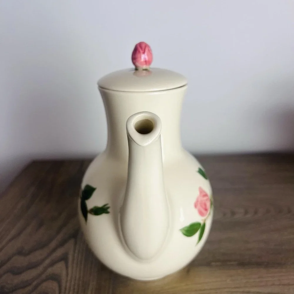 Vintage Franciscan Desert Rose Tall Coffee Pot with Lid
